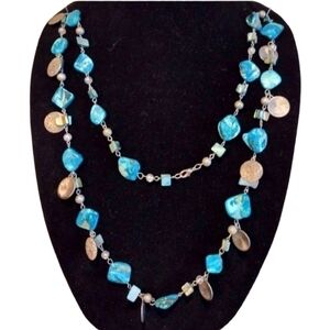 Vintage Beaded Medallion Fashion Necklace